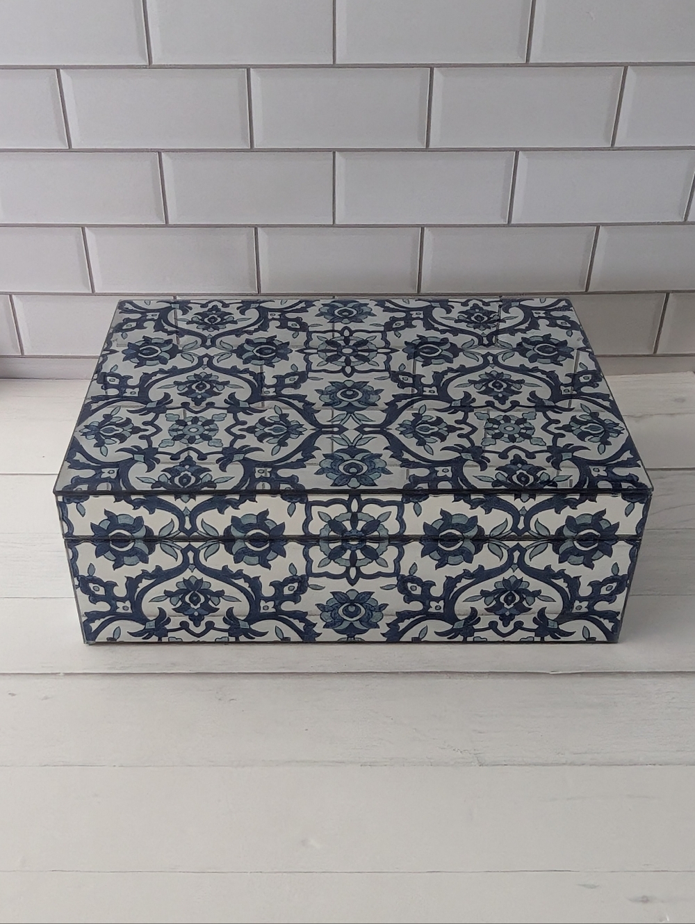Cynthia Rowley mirrored glass jewelry box